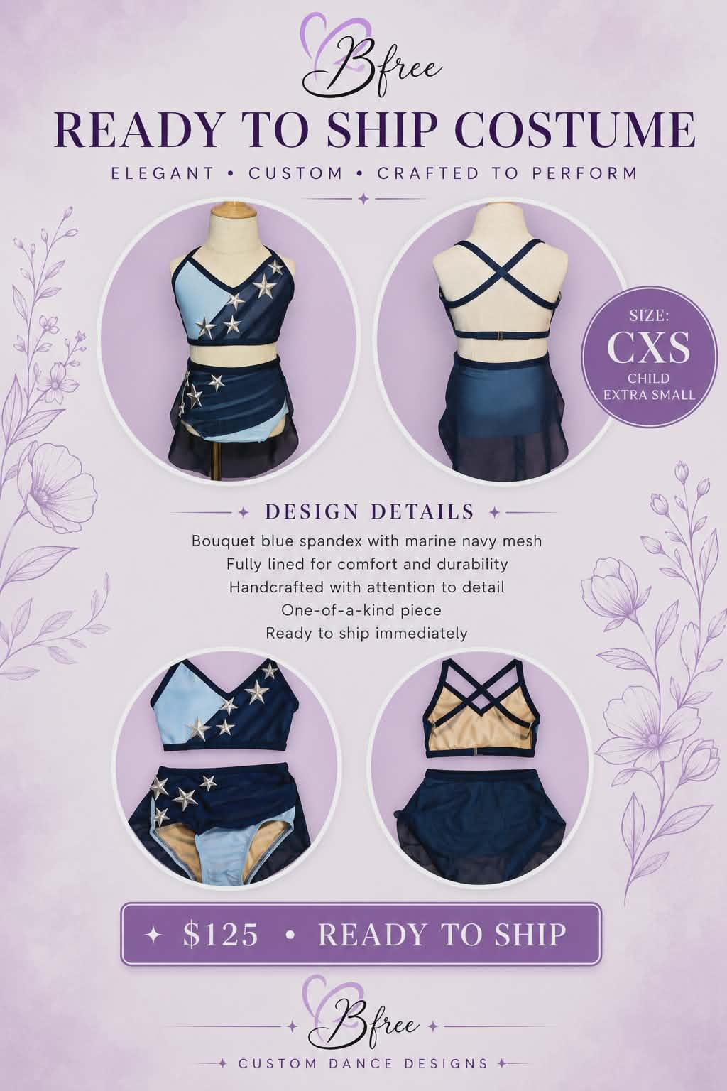 Custom Lyrical Costume Base Child XS