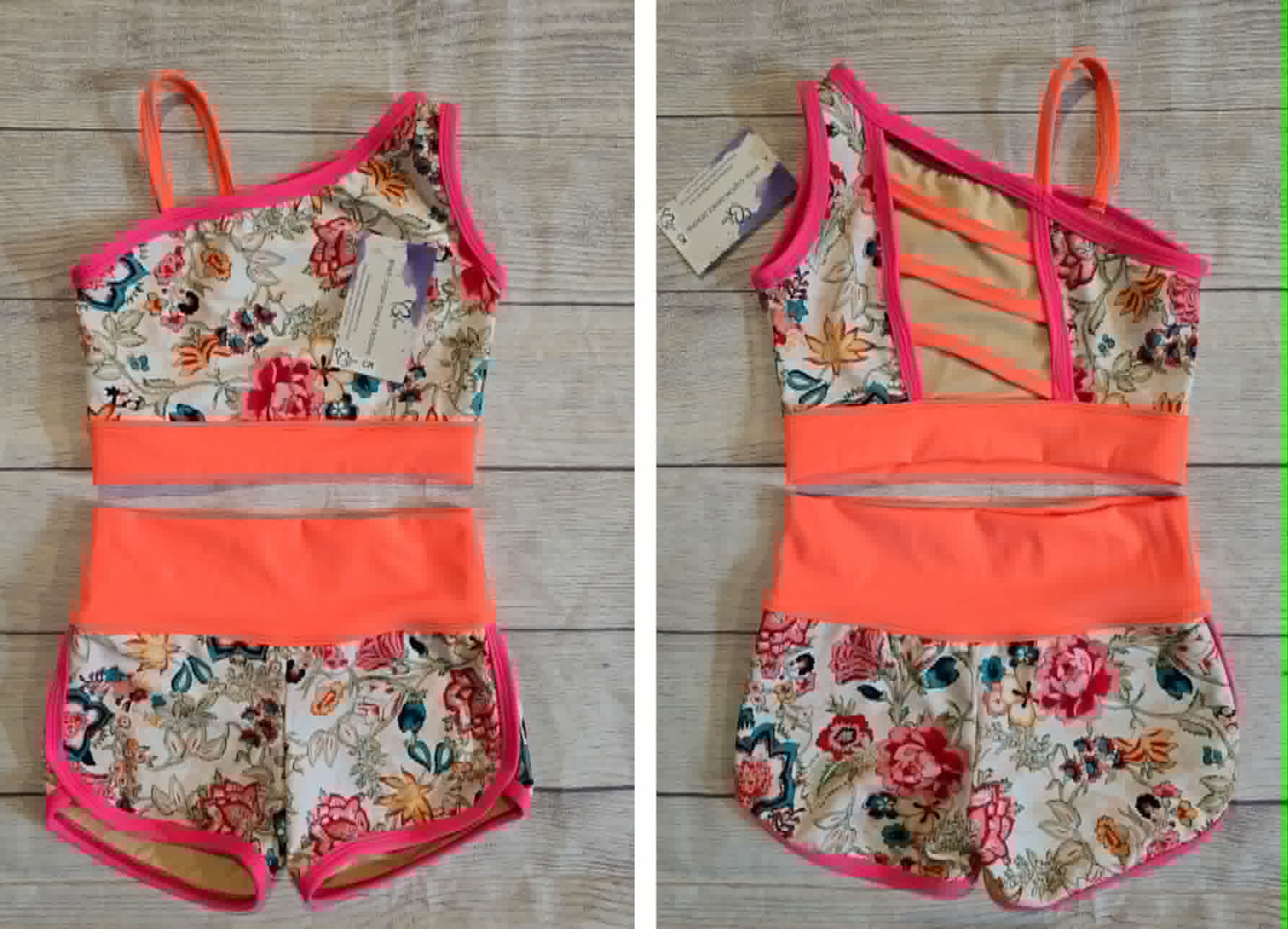 Vintage Floral Vibes Neon Dance Set