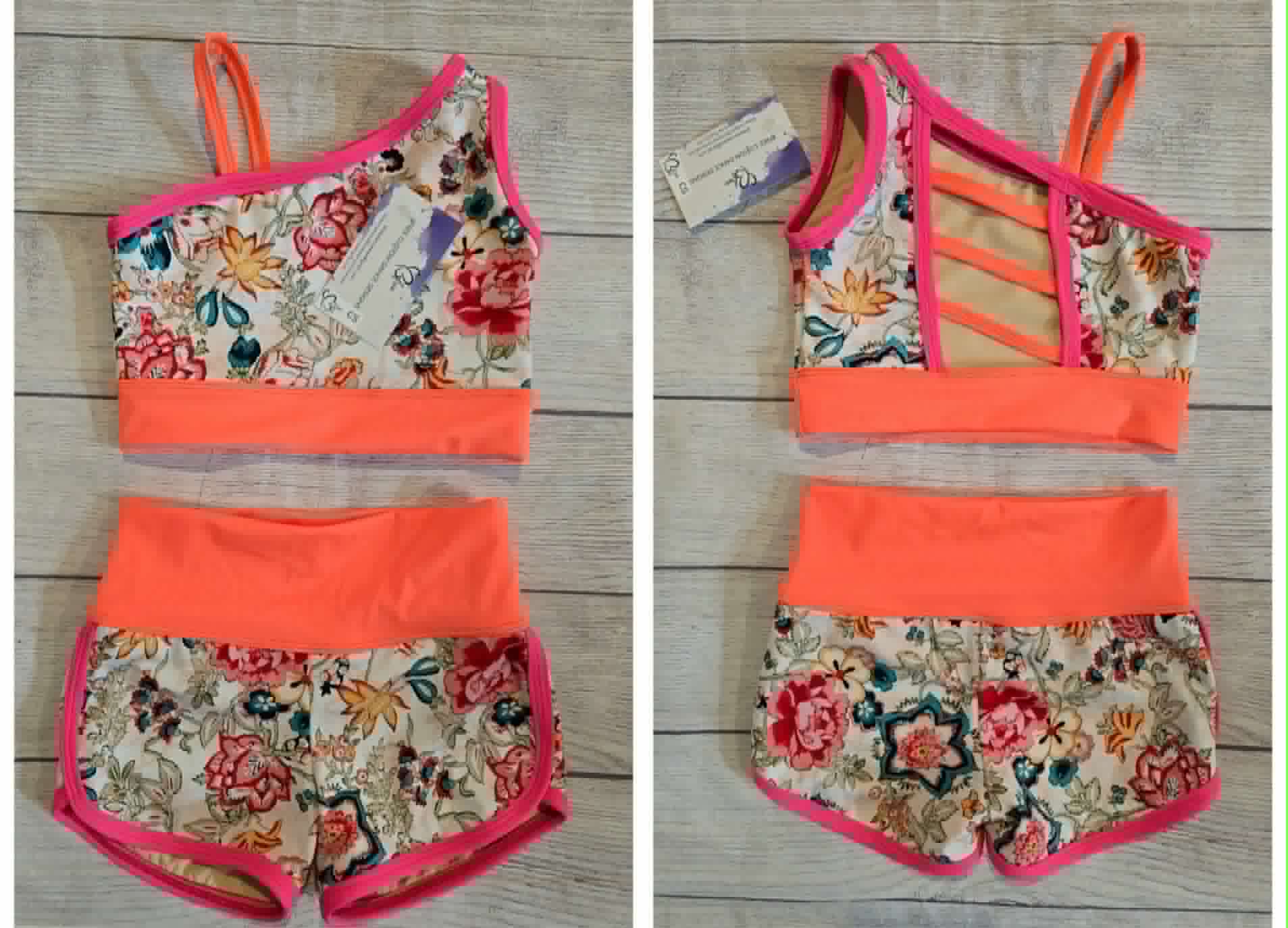 Vintage Floral Vibes Neon Dance Set