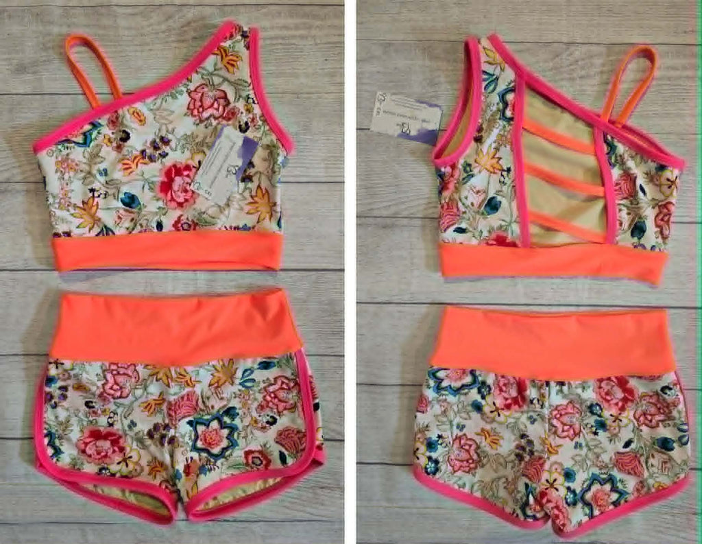 Vintage Floral Vibes Neon Dance Set