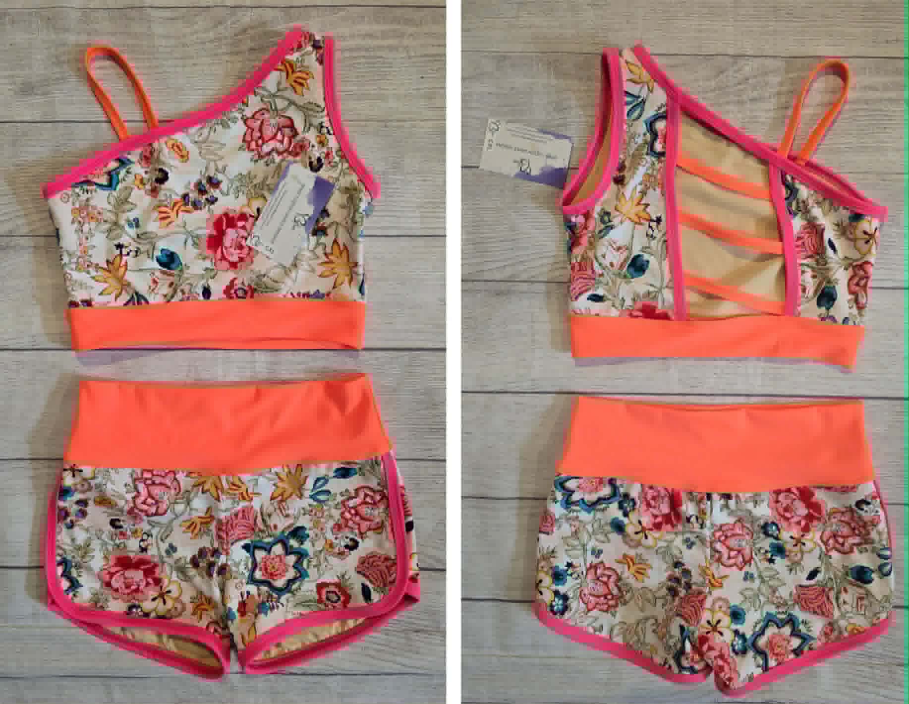 Vintage Floral Vibes Neon Dance Set
