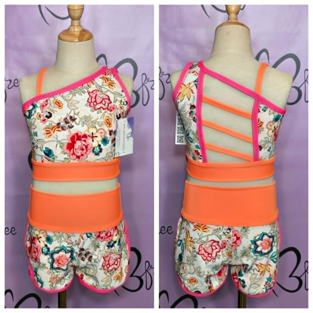 Vintage Floral Vibes Neon Dance Set