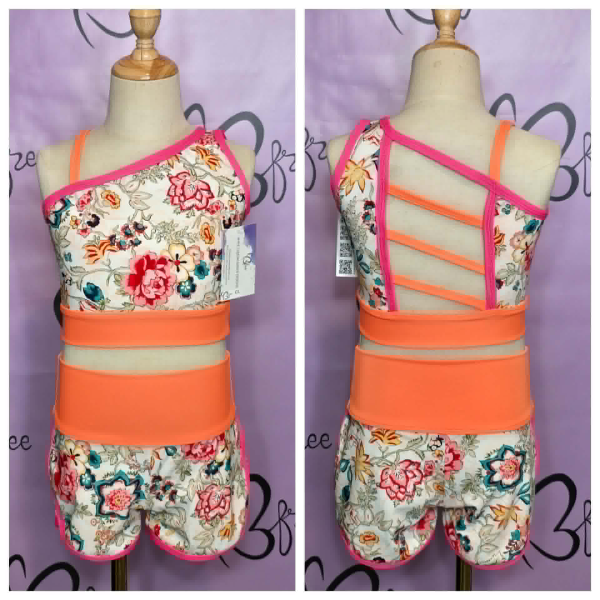 Vintage Floral Vibes Neon Dance Set
