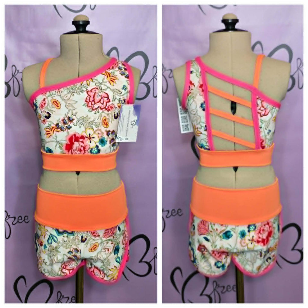 Vintage Floral Vibes Neon Dance Set