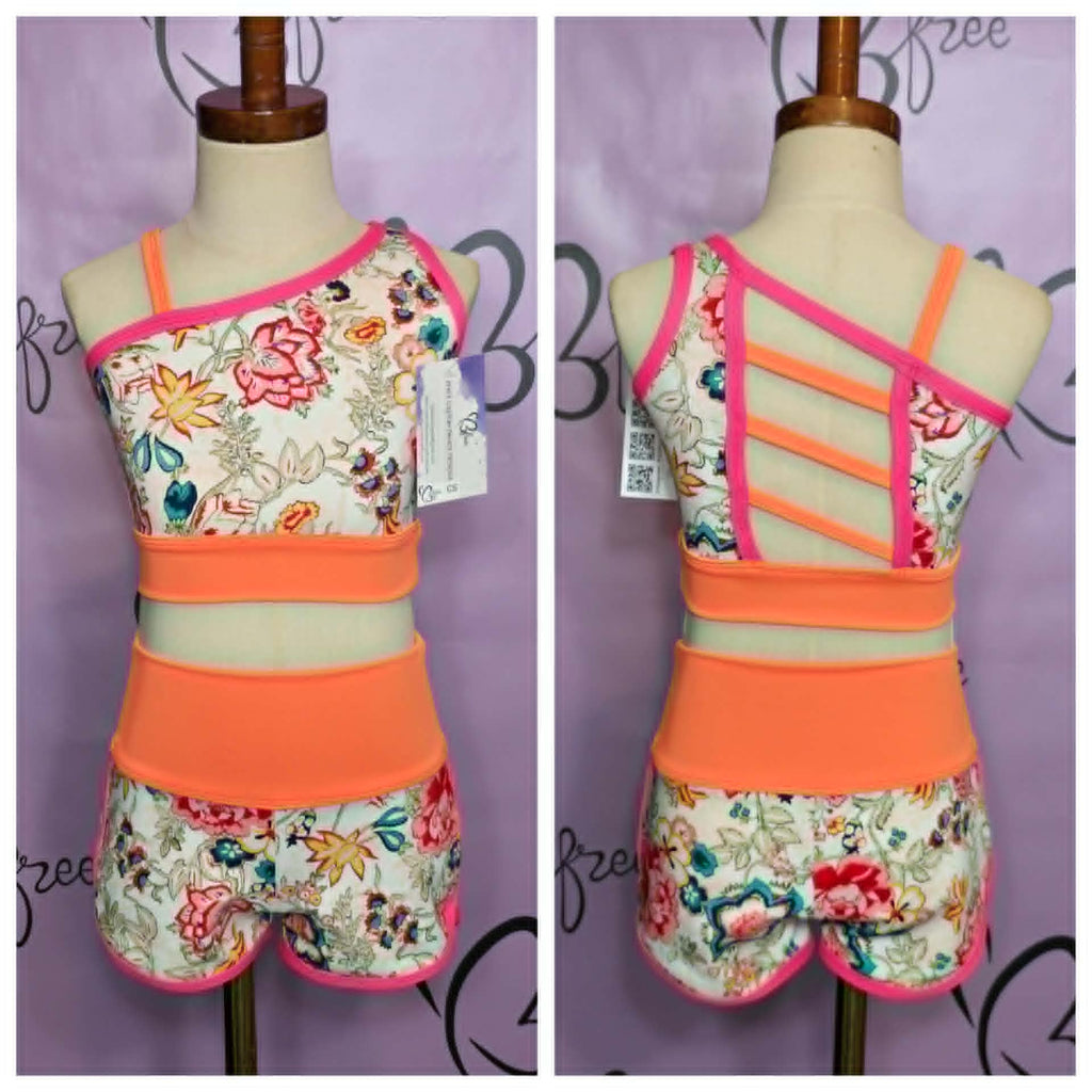 Vintage Floral Vibes Neon Dance Set