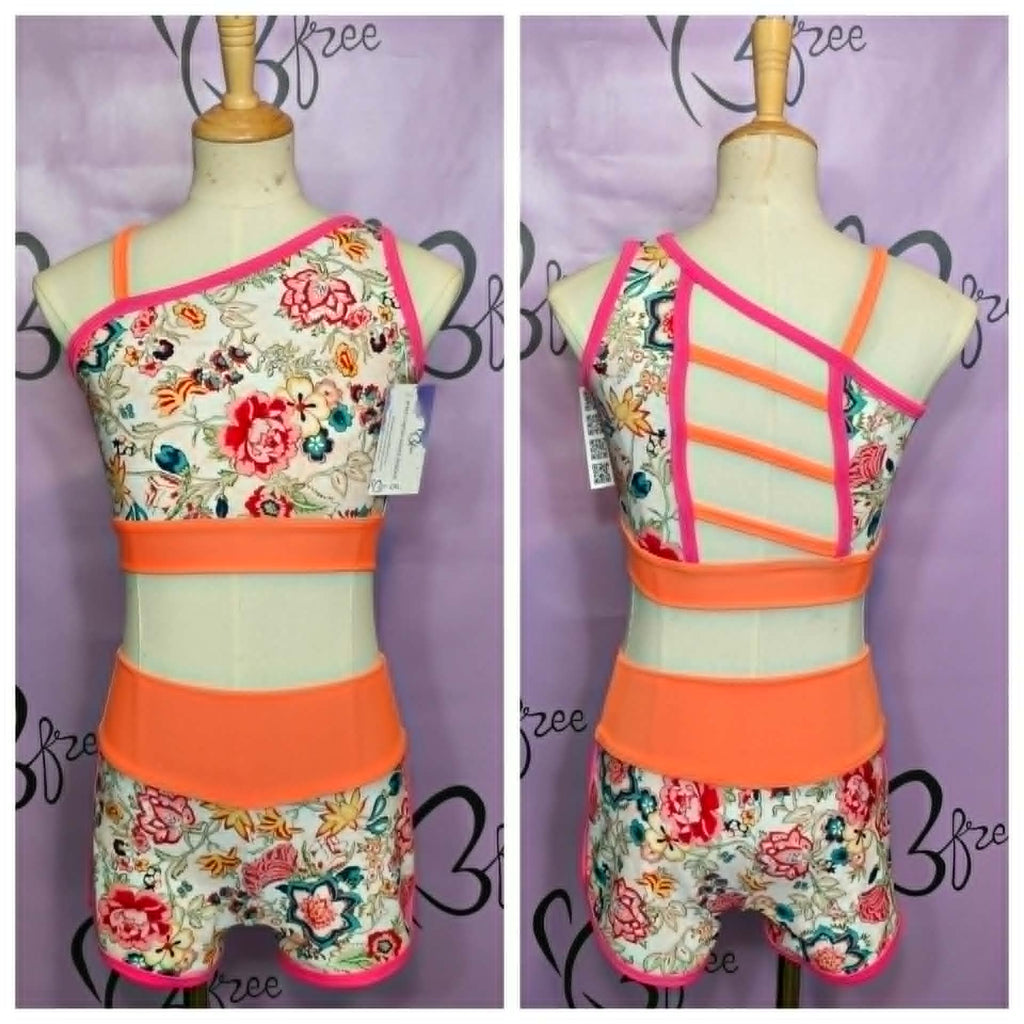 Vintage Floral Vibes Neon Dance Set