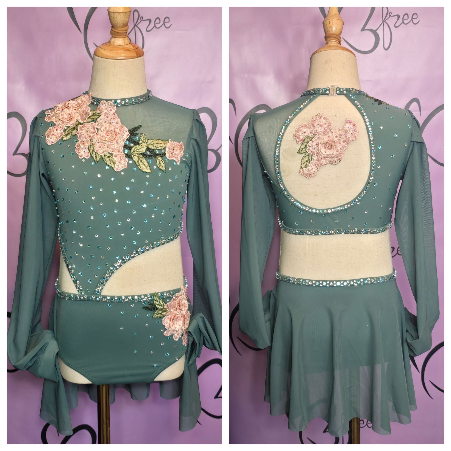 Custom Garden Paradise Lyrical Costume Size CL