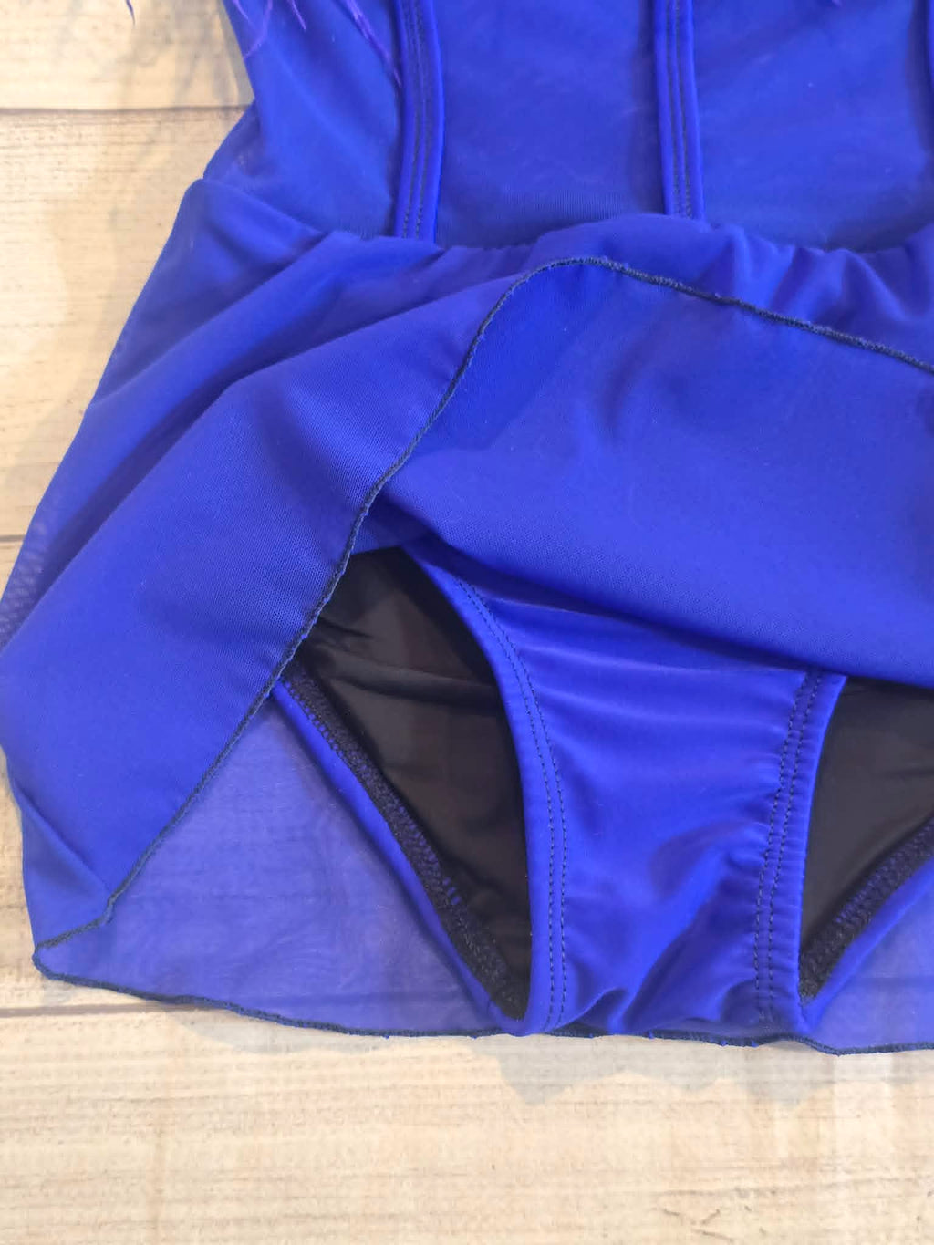 Royal Blue Feather Jazz Musical Theater Costume Size CM
