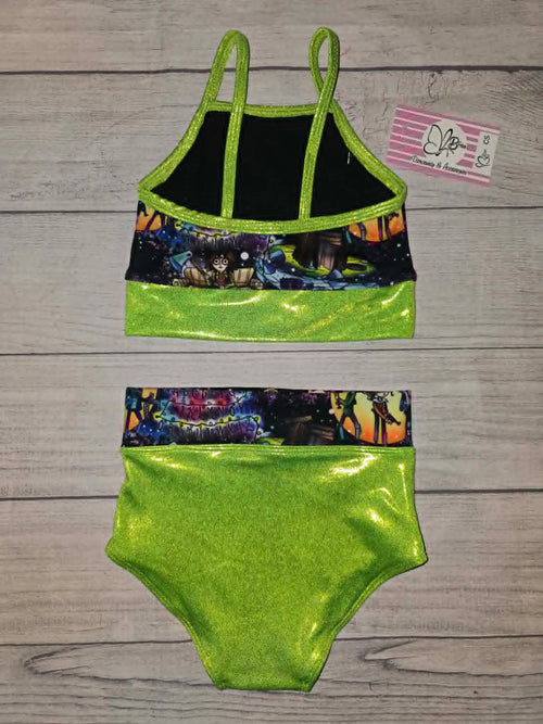 Custom Foiled Lime "Stranger Things" Dance Set Size CS