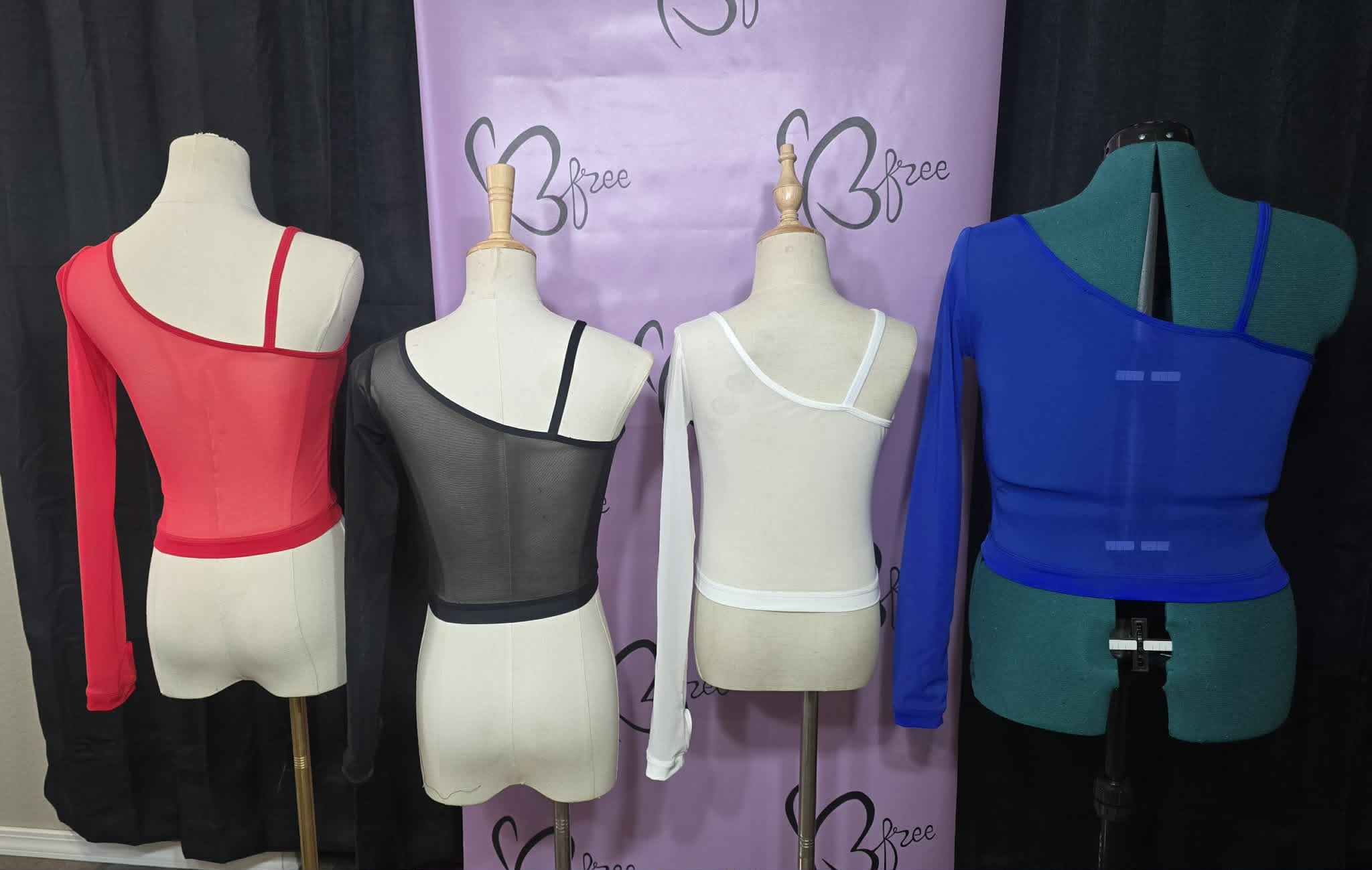 The Elevate Top - One Shoulder Dancewear Top - Size CS-AXL