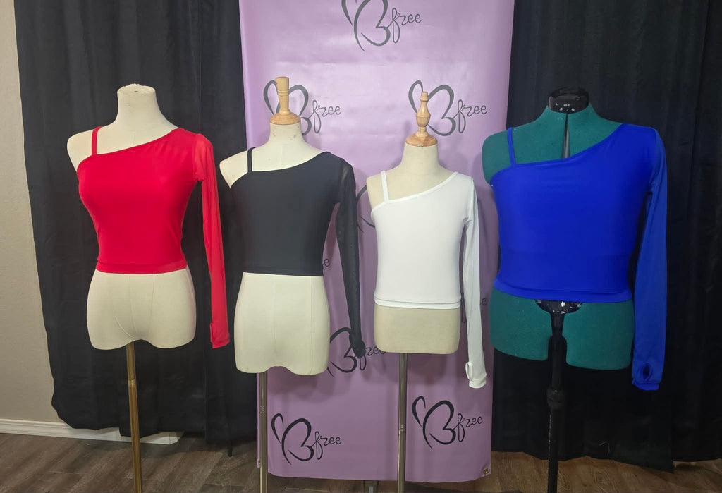 The Elevate Top - One Shoulder Dancewear Top - Size CS-AXL