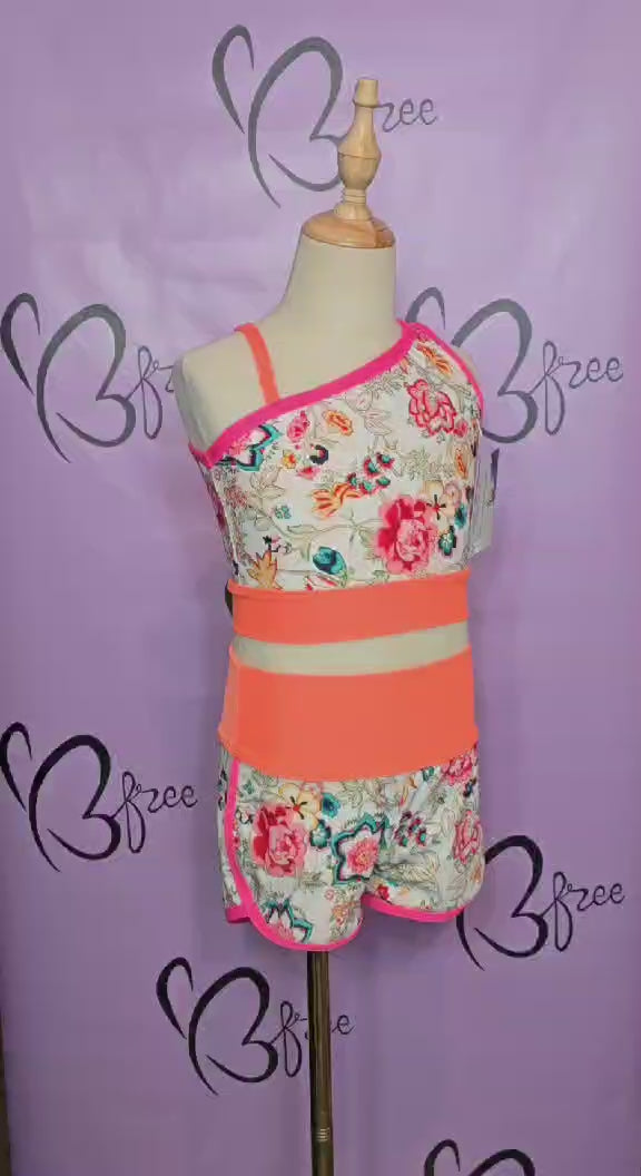 Vintage Floral Vibes Neon Dance Set