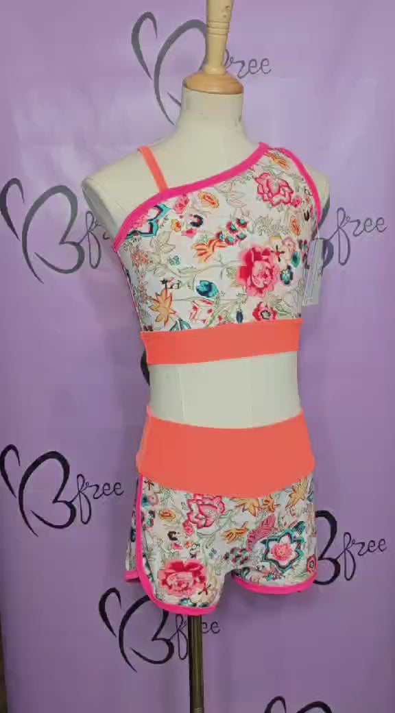 Vintage Floral Vibes Neon Dance Set