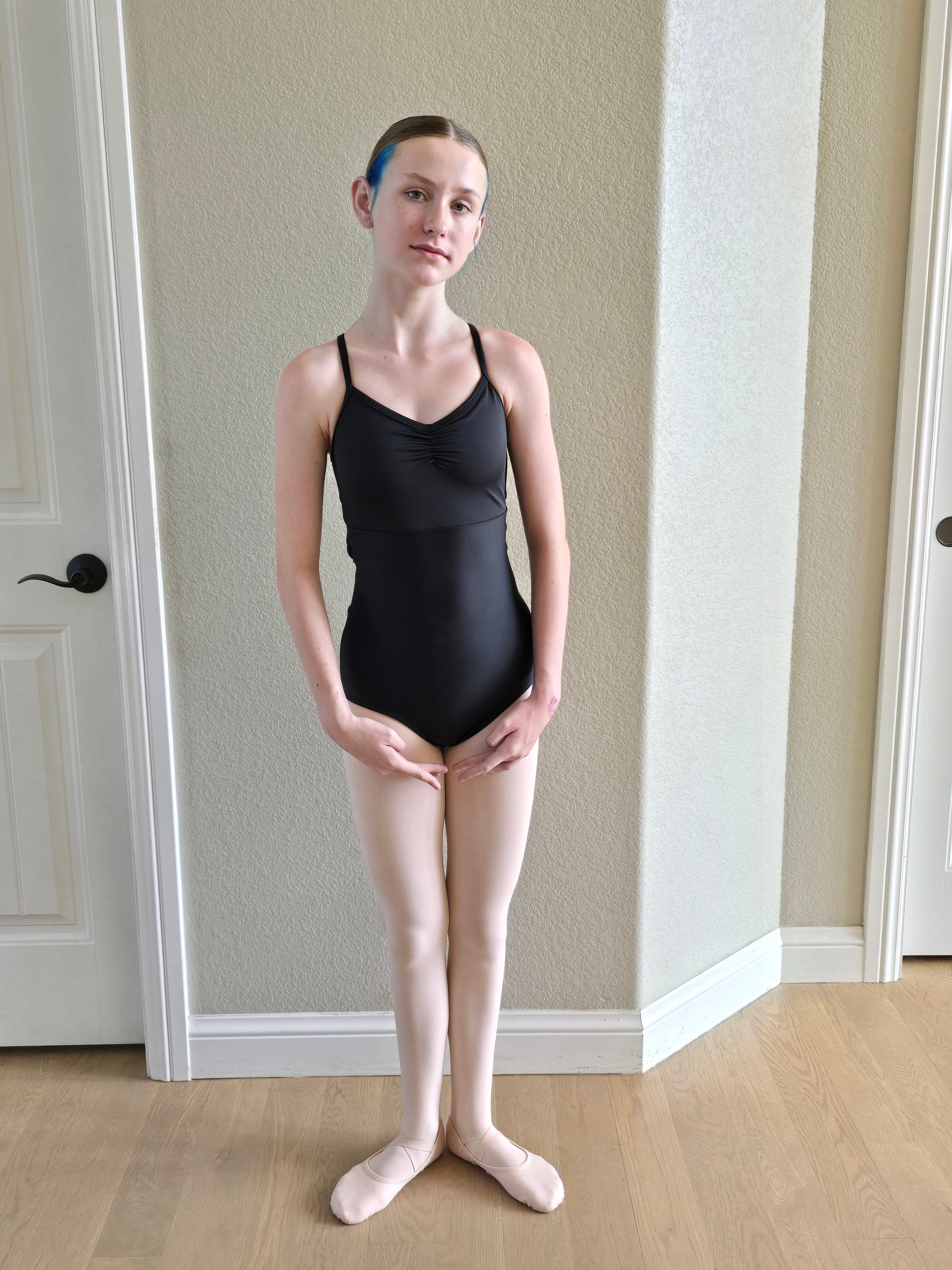 Bfree Signature Twist Back Leotard – Black