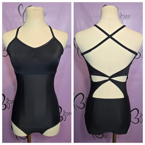 Bfree Signature Twist Back Leotard – Black