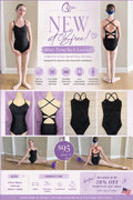 Bfree Signature Twist Back Leotard – Black